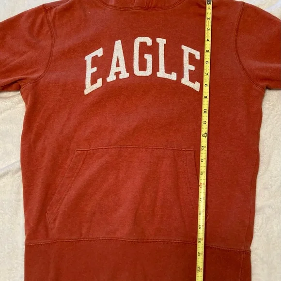 American eagle men’s XS orange pullover hoodie - Picture 4 of 6